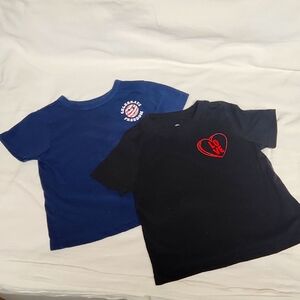 2 pack 18mo boys wonder nation T-shirts blue and black.